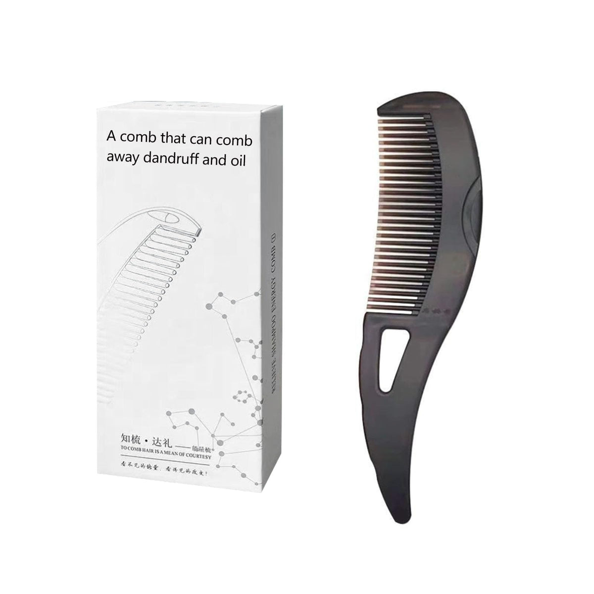 Kastwave Dandruff Comb, Massage Comb Hair, Energy Allows For The Effective Removal Of And Dirt, Healthier Scalp Better Hair Quality,