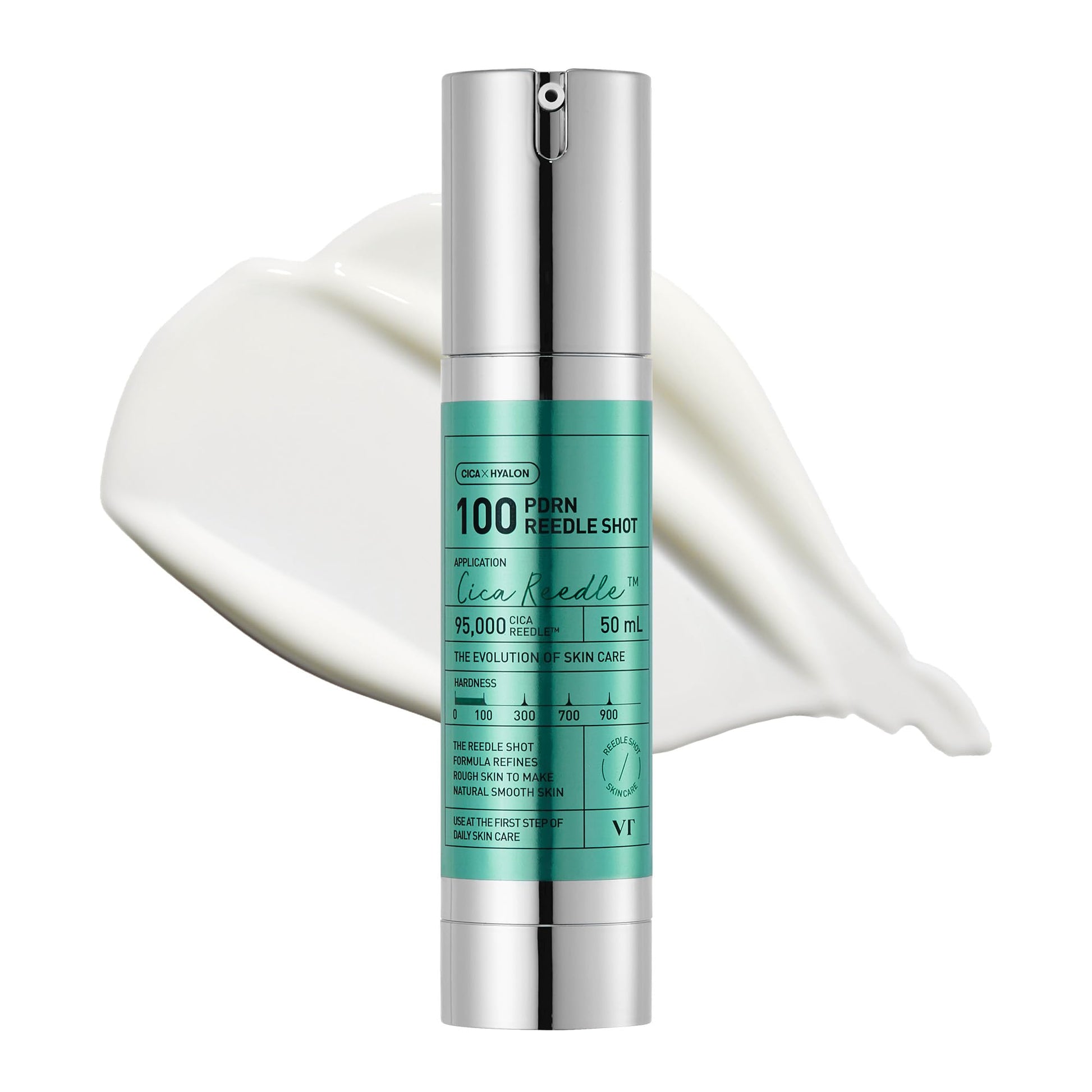 VT COSMETICS PDRN Reedle Shot 100, Spicule Microneedling Serum, Vegan PDRN, Centella Asiatica, Hyaluronic Acid, Exfoliating & Plumping for Glass Skin, Korean Liquid Skin Booster 1.69 Fl Oz (50ml) - Medaid International