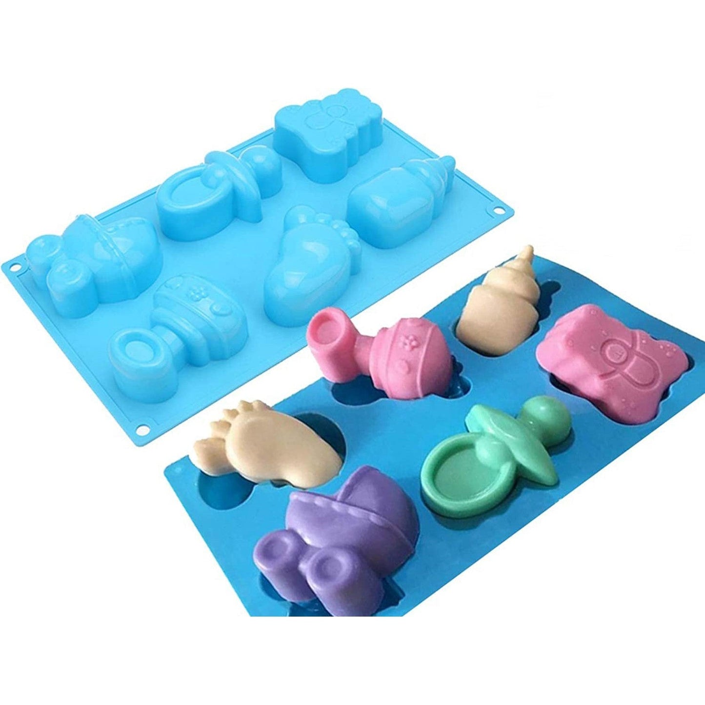 Silicone Baby Shower Mold 6 cavities