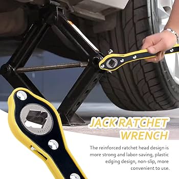 Car Jack Wrench Lift رافعة سيارة بمفتاح