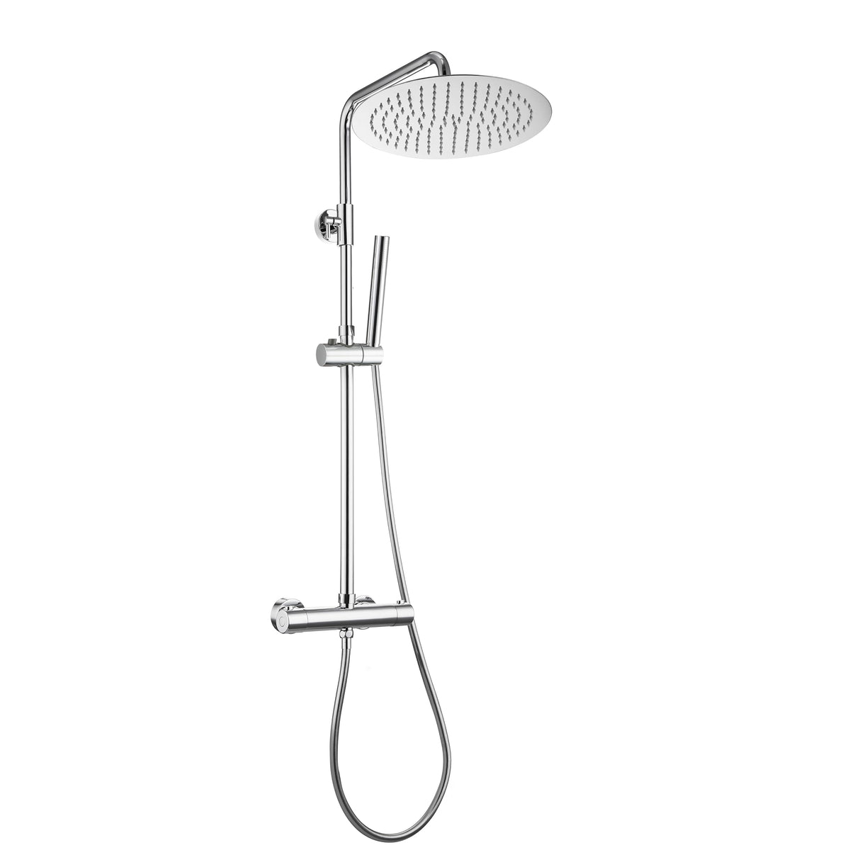 JOHO 304 Stainless Steel Shower Set Rain Shower System with Shower Head (Shower Set with Shower Head Square 20 x 20 cm)