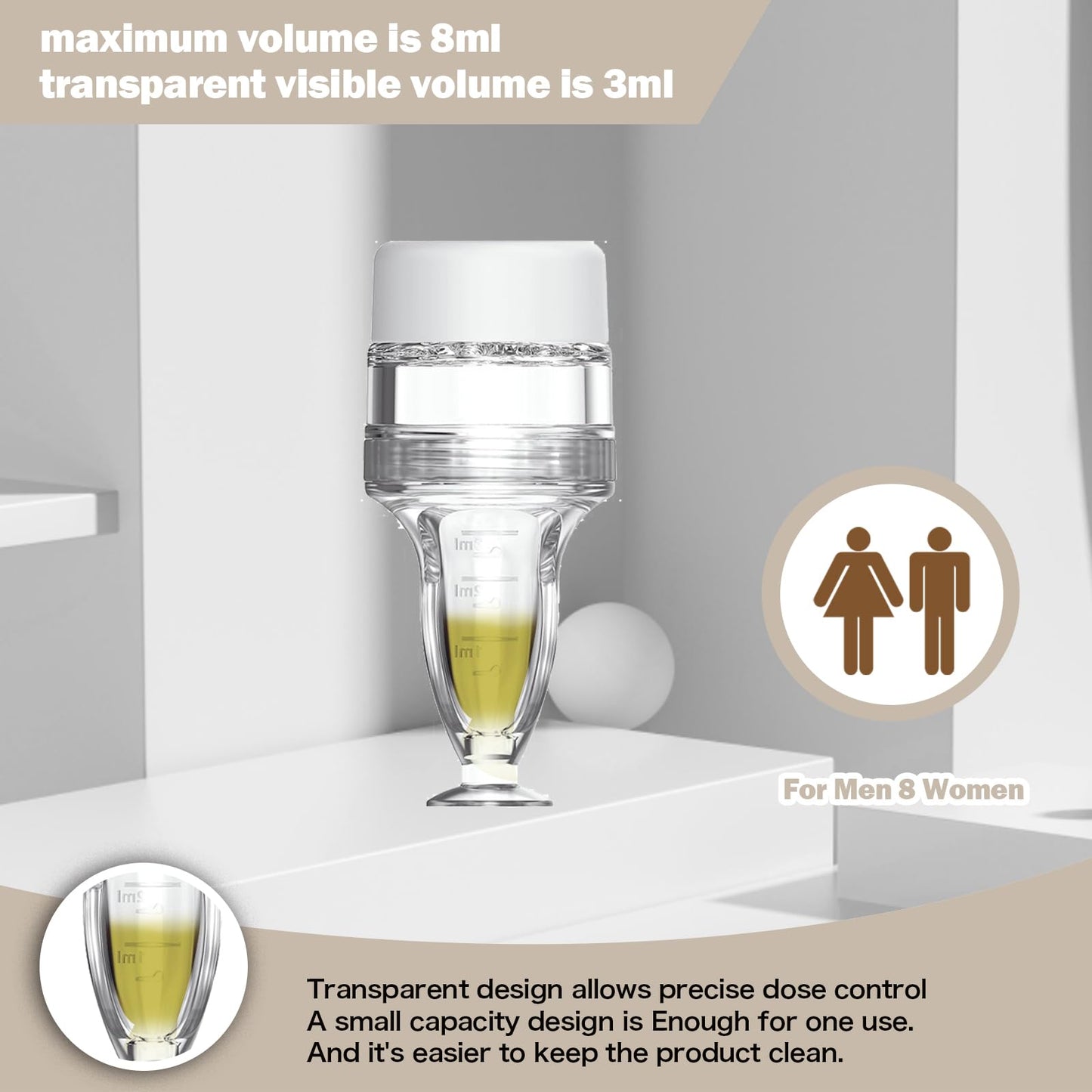 Scalp Massager Comb and Minoxidil Applicator Bottle for Hair Growth, Follicle Care and Thinning Hair Loss Treatment (White) - Medaid International