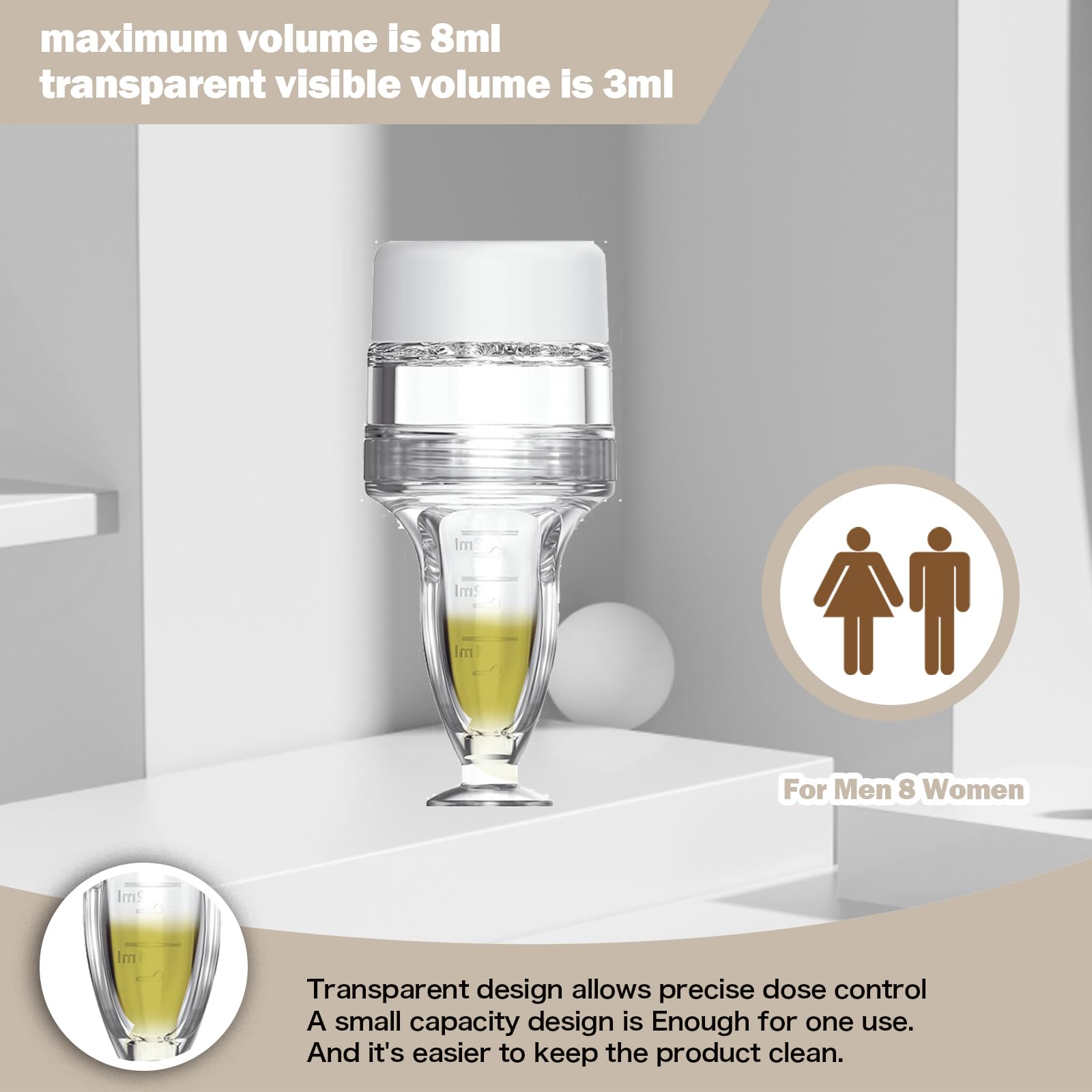 Scalp Massager Comb and Minoxidil Applicator Bottle for Hair Growth, Follicle Care and Thinning Hair Loss Treatment (White) - Medaid International