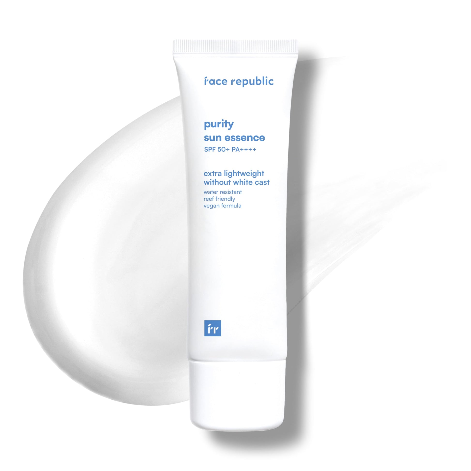 Face Republic Purity Sun Essence 50ml 1.69fl.oz. | SPF50+ Broad Spectrum UV Protection | No White Cast | Water Resistant | Vegan Certified, Reef Safe, Cruelty Free | Non-greasy | Korean Skin Care - Medaid International