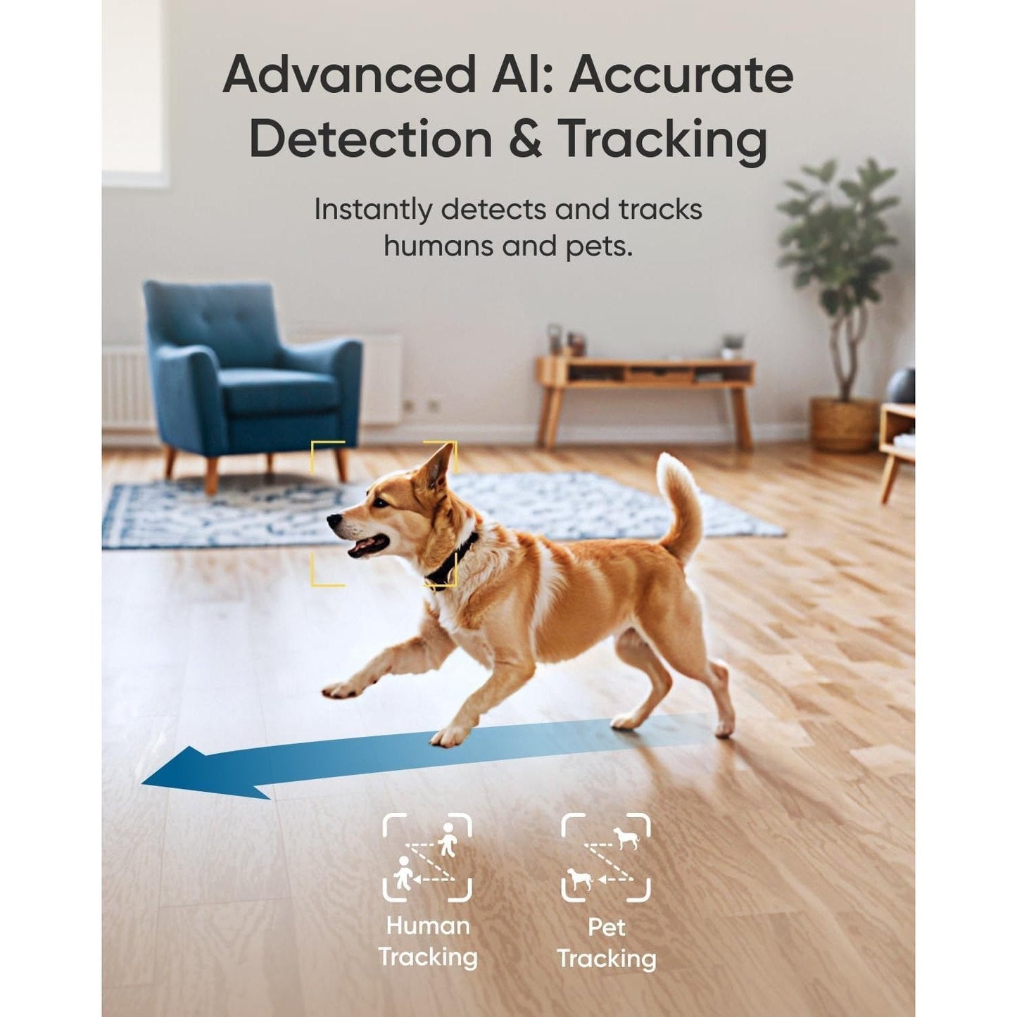 eufy Indoor Cam E30, Latest Generation, 4K UHD Security Camera, Pet/Dog/Baby Camera with Phone app, Color Night Vision, Human/Pet Auto Tracking, 360 Pan-Tilt, Works with Homekit - Medaid International