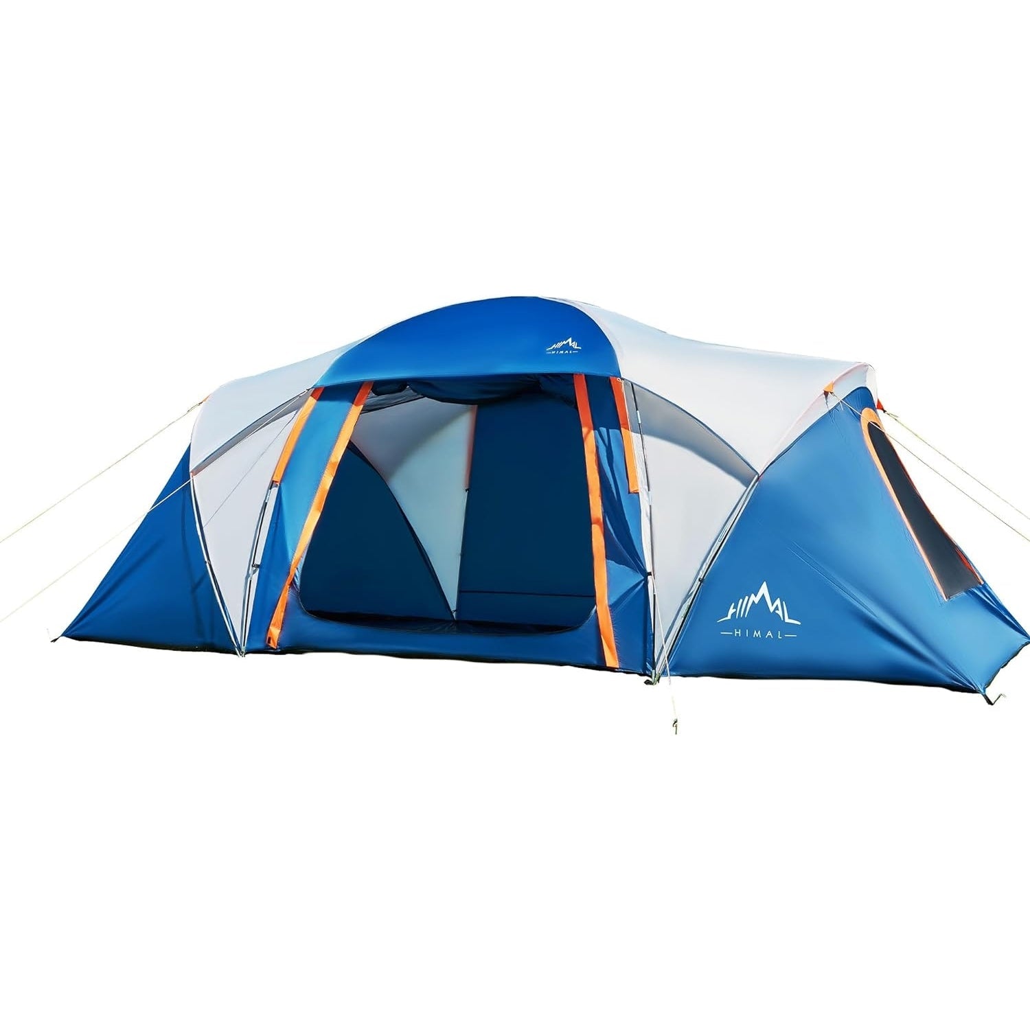 10 Person Family Tents for Camping Waterproof, Music Festival, Parties,2 Room Big Tent with 4 Large Mesh Windows, Double Layer, Easy Setup, Weather Resistant,18ft X 9ft X6.8ft - Medaid International