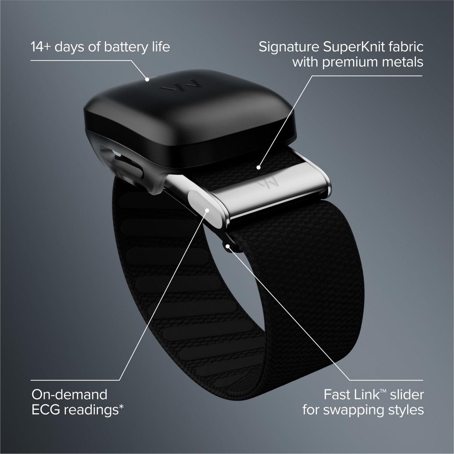 WHOOP Life – 12-Month Membership – MG Device – Health & Fitness Tracker – Blood Pressure Insights, Activity Tracking – ECG Software – 14+ Days Battery Life - Medaid International