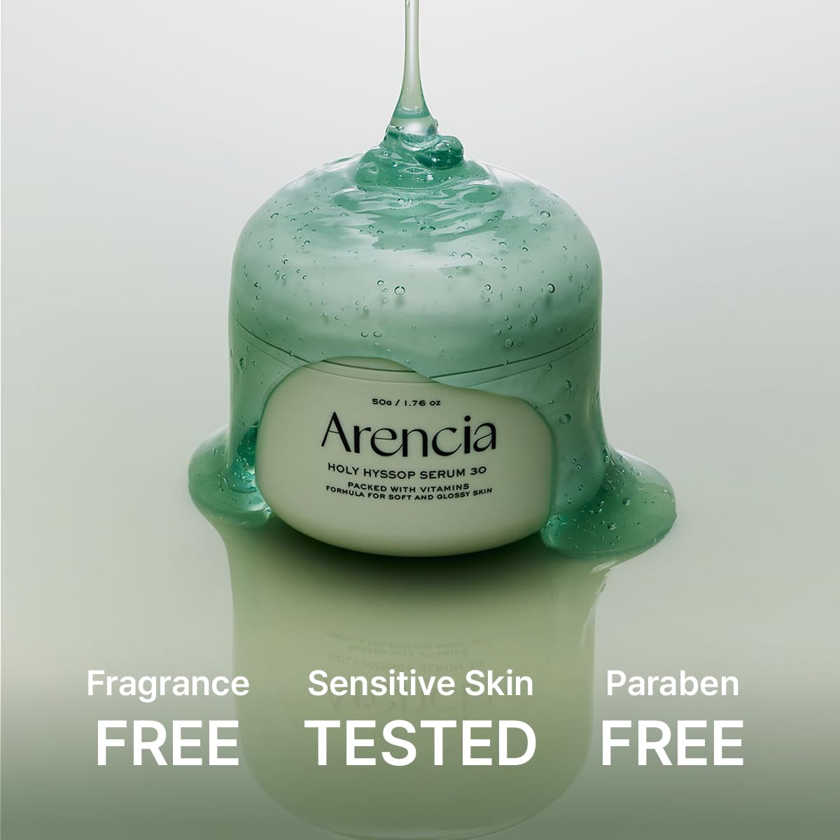 Arencia Glow Hyssop Overnight Face Mask Serum - hydrating & Anti-Aging Serum for younger looking Korean Glass Skin, Vitamin A, C, E, Niacinamide, Peptide - Medaid International