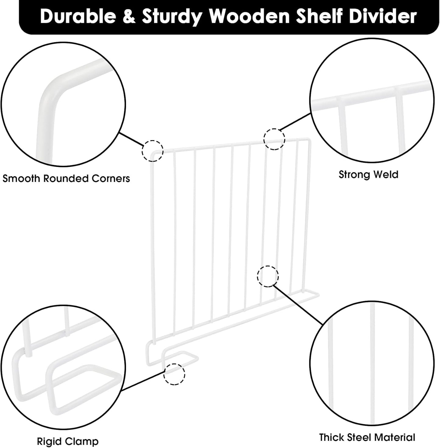 Set of 2 Shelf Divider