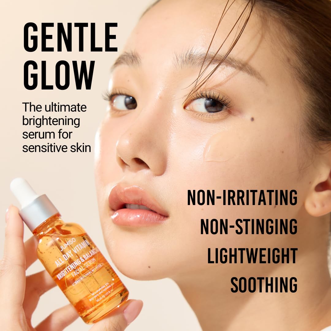 JUMISO All Day Vitamin Serum, Brightening & Balancing Facial Serum 30ml, 1.01 fl oz, 86.14% of Vitamin Tree Extract, 20,000ppm of Niacinamide - Medaid International