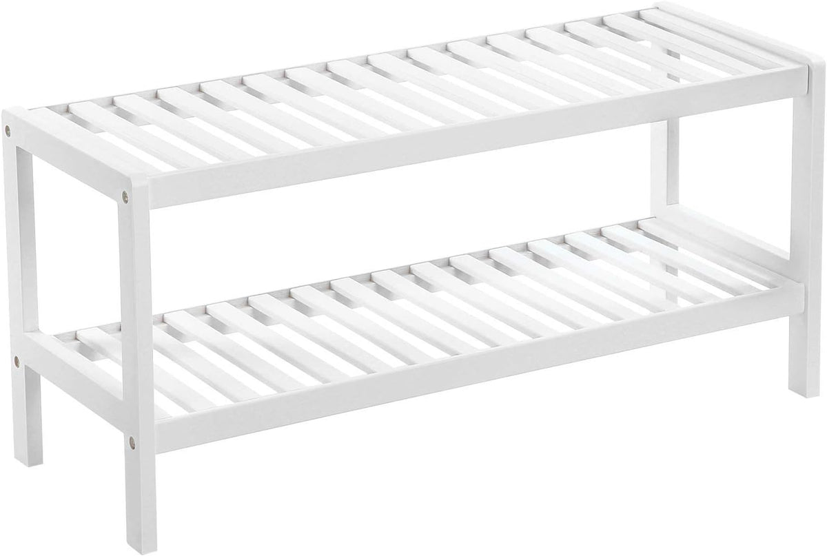 SONGMICS 2 Tier Bamboo Shoe Rack (LBS02WT)