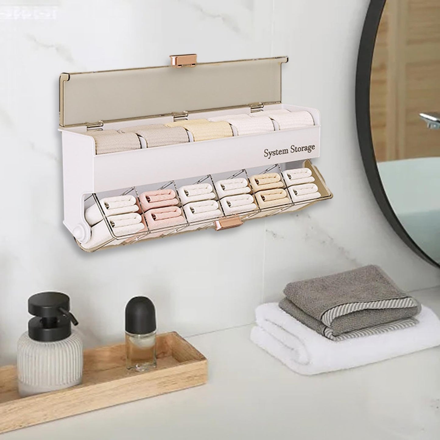 Wall Mounted Underwear & Socks Storage