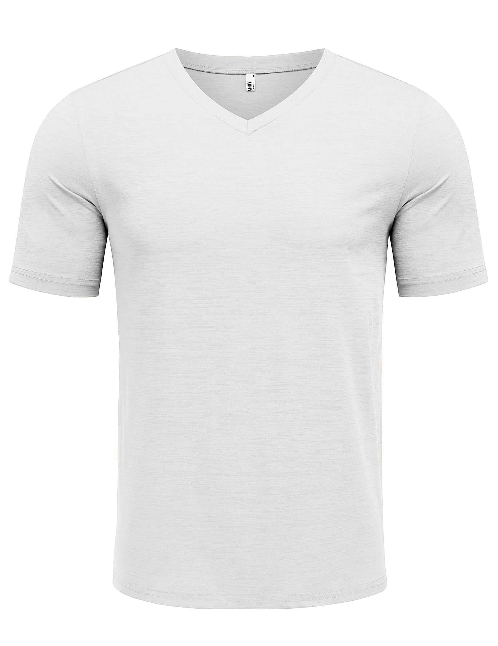 COOFANDY Men's T Shirts Short Sleeve Classic V Neck T-Shirt Casual Summer Basic Tee Shirt White - Medaid International