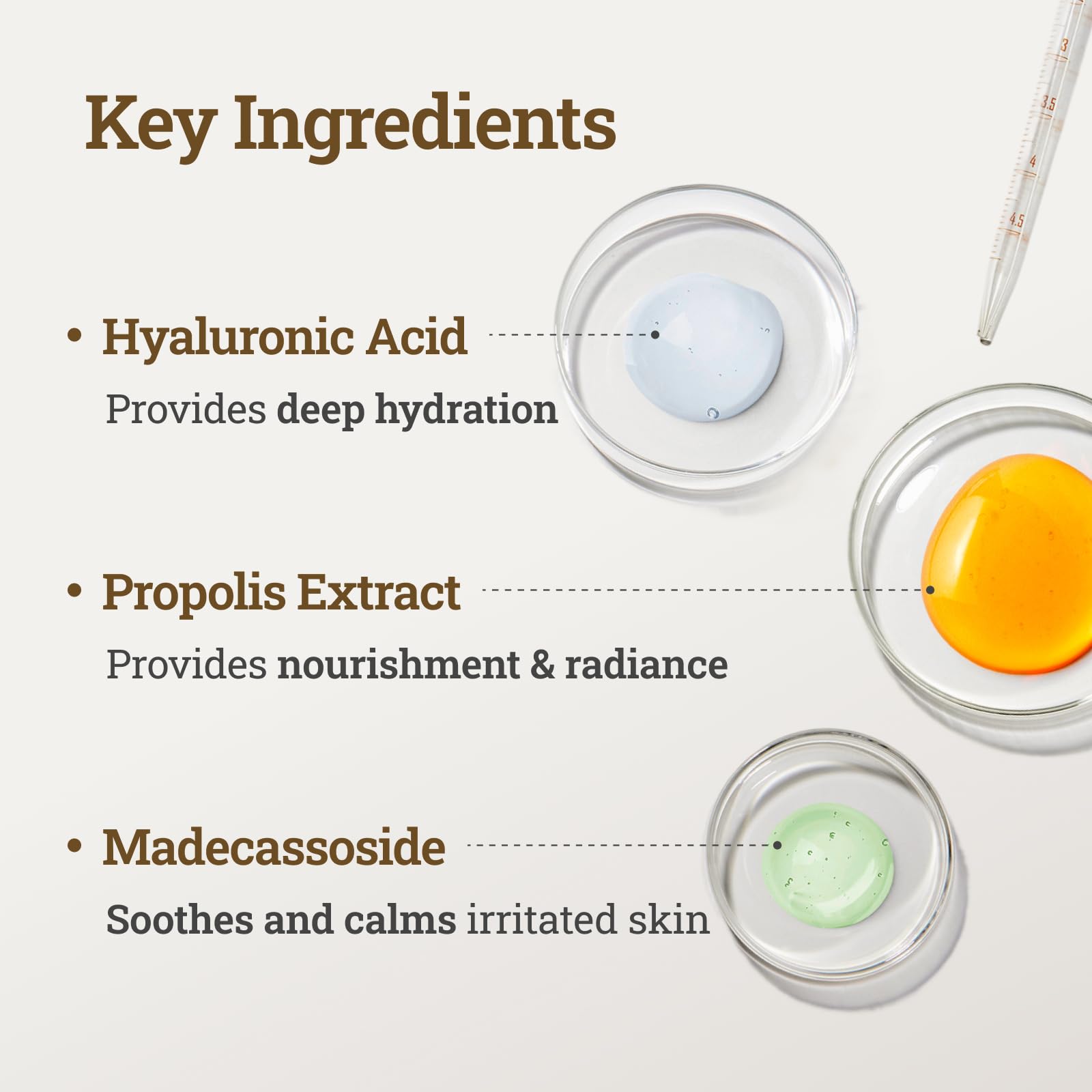 CNP Honey Glow Serum - Hyaluronic Acid & Propolis for Hydrating, Anti-Aging, Centella Soothing Serum, for Sensitive Skin, Korean Skin Care (1.18 fl. oz) - Medaid International