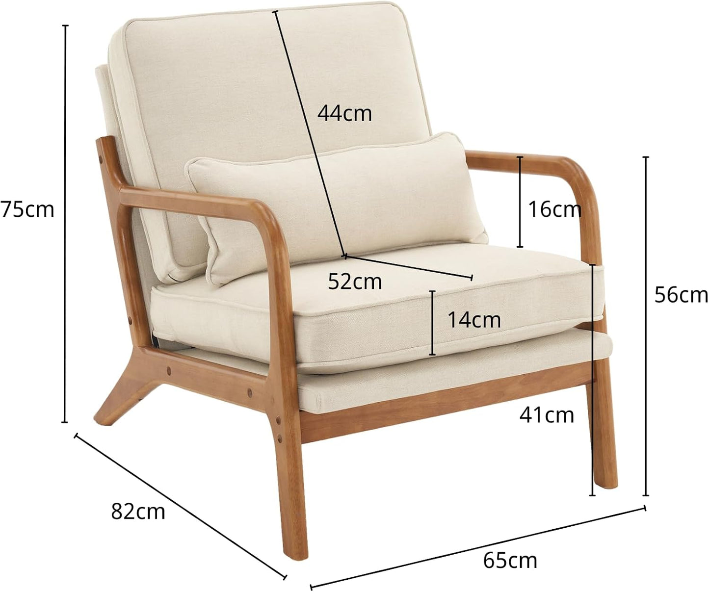 Linen-Blend Armchair