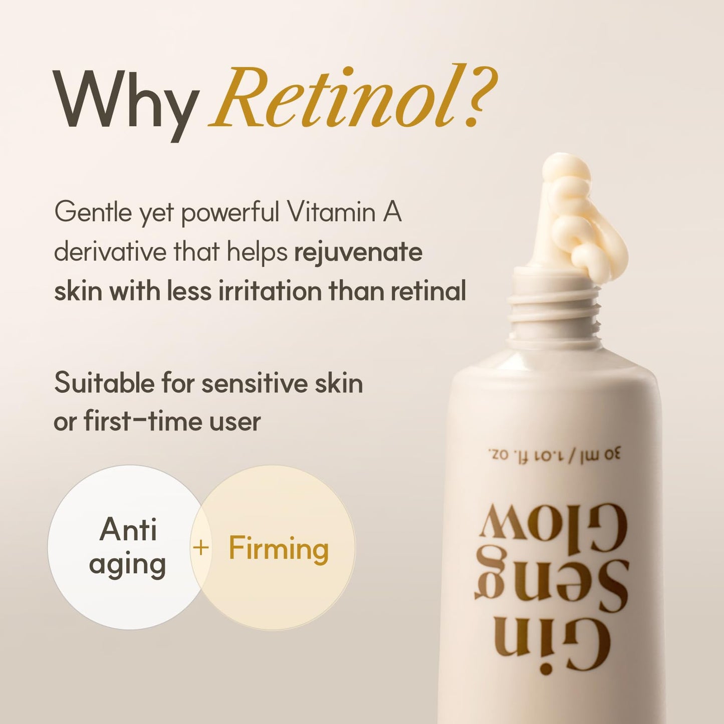 The Face Shop Ginseng Glow Eye Serum - Reduces Visible Dark Circles & Wrinkles, with Korean Ginseng, Retinol, Anti Aging, Korean Skincare, 30ml / 1.01 fl. oz. - Medaid International