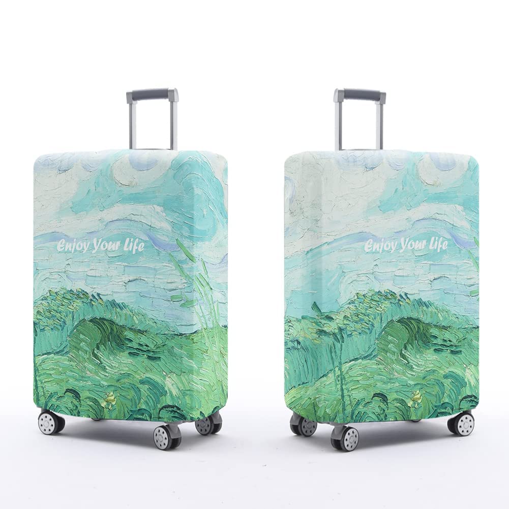 Luggage Cover, KASTWAVE Washable Suitcase Cover, Anti-scratch Suitcase Protector Fits 18-32 Inch Luggage (M)
