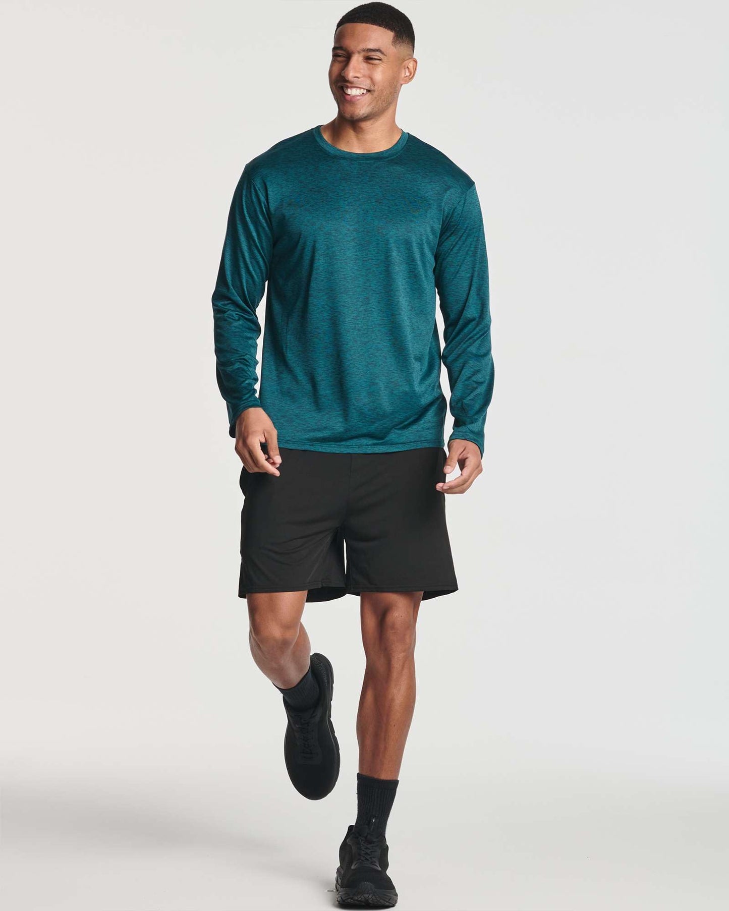 Real Essentials 4 Pack: Mens Long Sleeve Dry Fit T Shirts Hiking Fishing Workout Gym Work Sun UPF 50 Wicking Running Tee, Set 2, XX-Large - Medaid International