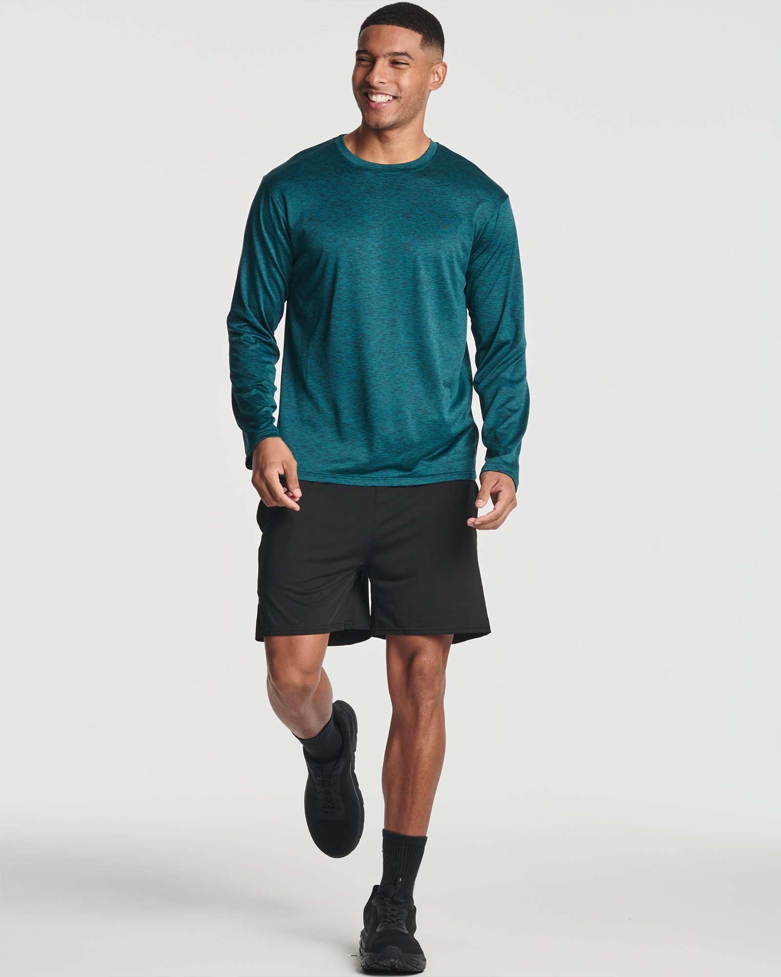 Real Essentials 4 Pack: Mens Long Sleeve Dry Fit T Shirts Hiking Fishing Workout Gym Work Sun UPF 50 Wicking Running Tee, Set 2, XX-Large - Medaid International