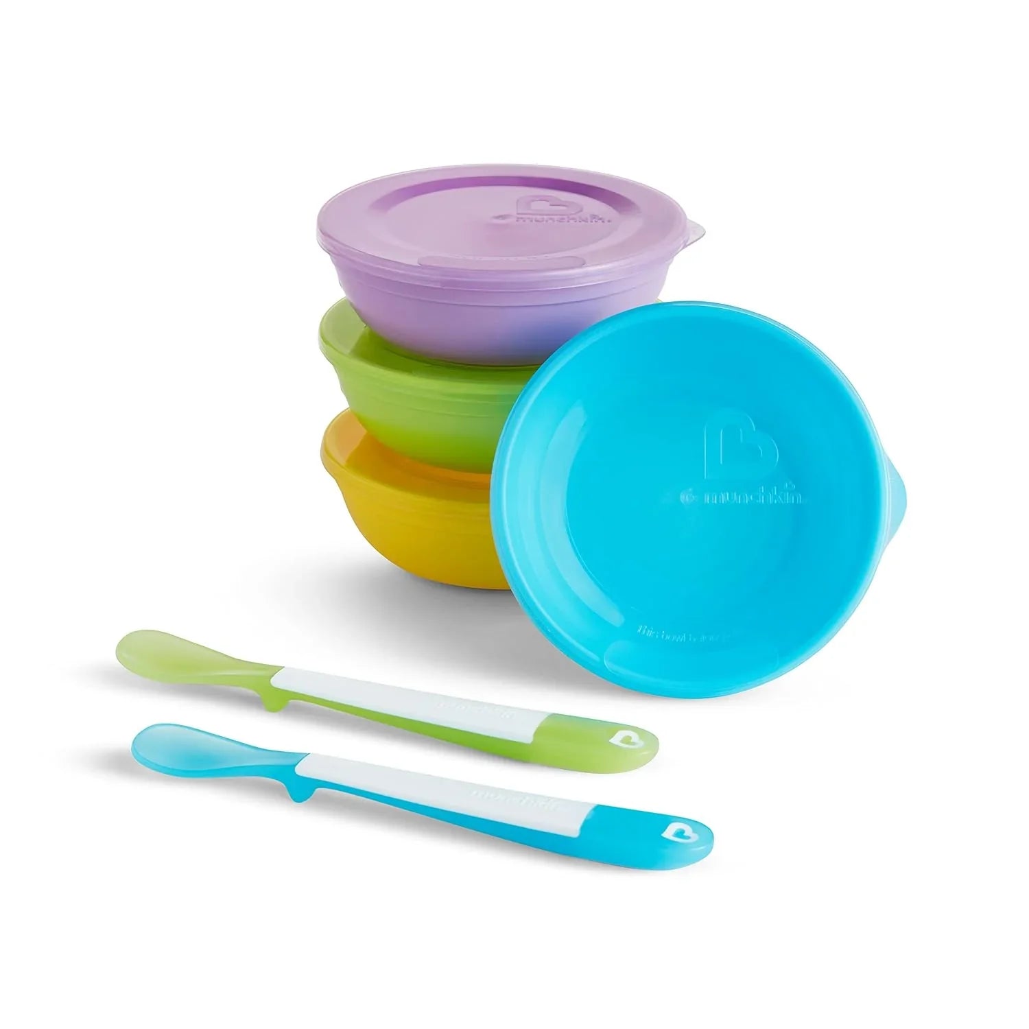 Munchkin - Love A Bowls - 10pcs Baby Feeding Set