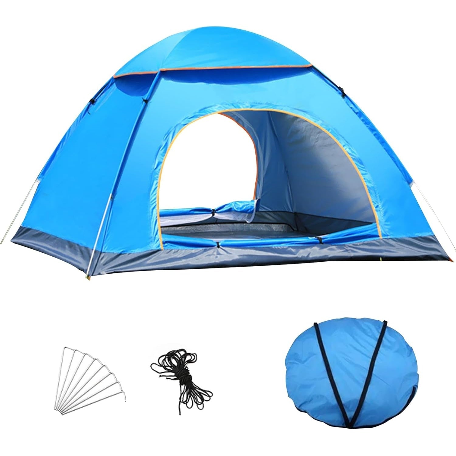 DAYONG Camping Tent for 2-3 People, Automatic Pop-Up Beach Tent, Portable Instant Tent with Carry Bag, Waterproof Dome Tent for Picnics, Travel, Hiking. - Medaid International