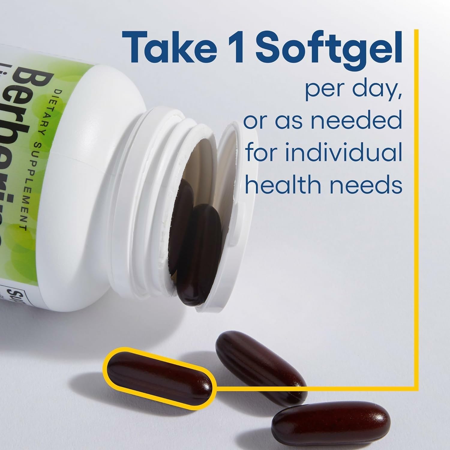 Natural Factors Berberine LipoMicel Matrix - Daily Supplement Supports Metabolic Health - Formula Supports General Health - Gluten-Free & Dairy-Free - 60 Liquid Softgels (60 Servings) - Medaid International