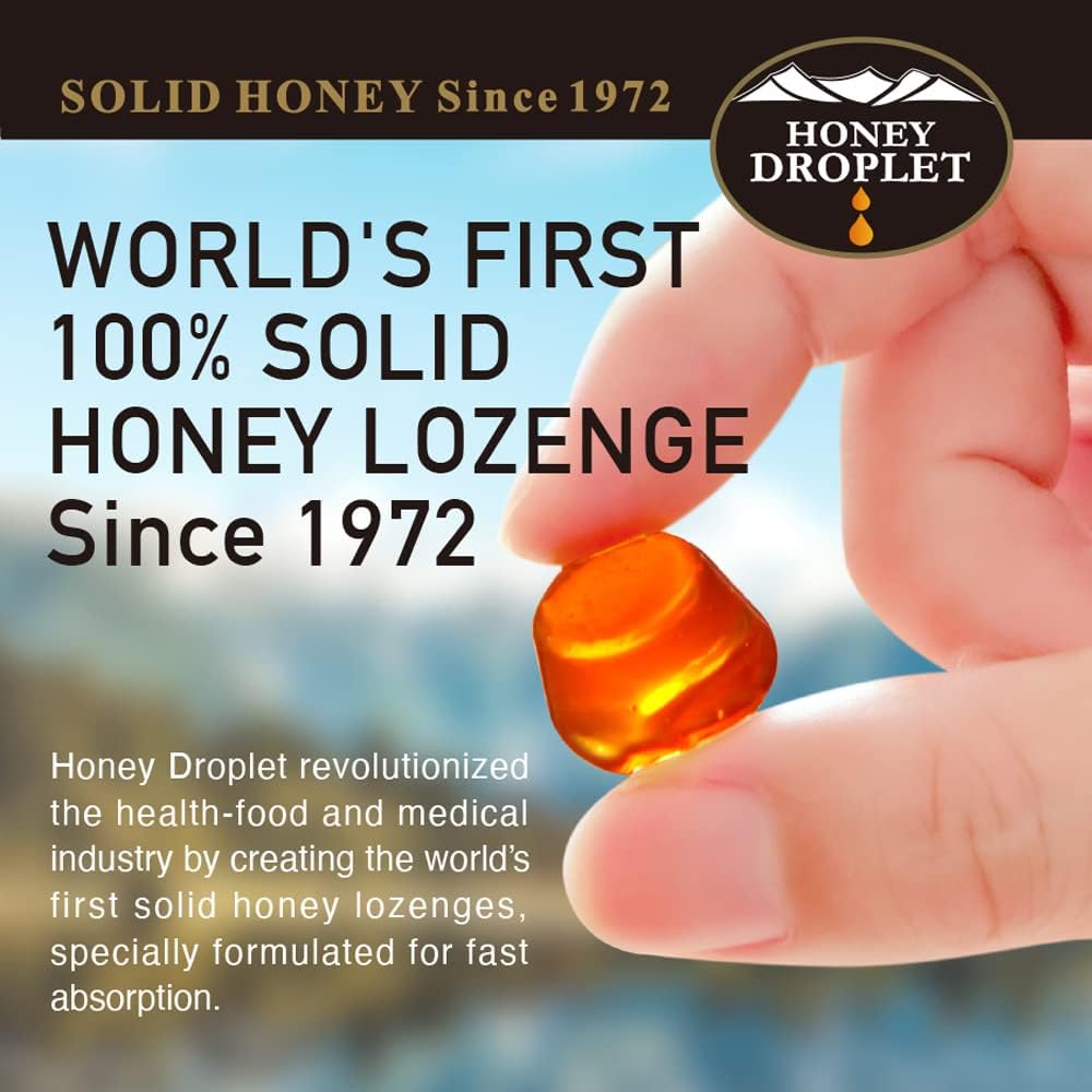 HONEY DROPLET] UMF™10+ (MG 261+) 100% Manuka Honey Drops, Truly Natural from New Zealand, 2 Premium Ingredient, 12 Packs (Ginger Flavor) - Medaid International