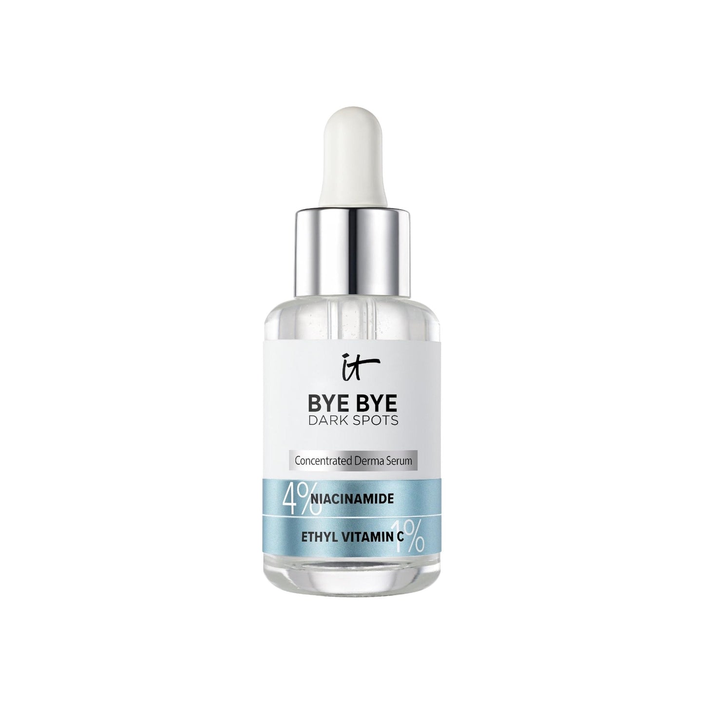 IT Cosmetics Bye Bye Dark Spots 4% Niacinamide Serum - Visibly Reduces Dark Spots & Improves Skin Clarity In 8 Weeks - Facial Serum with 1% Ethyl Vitamin C - For All Skin Types - 1 Fl. Oz - Medaid International
