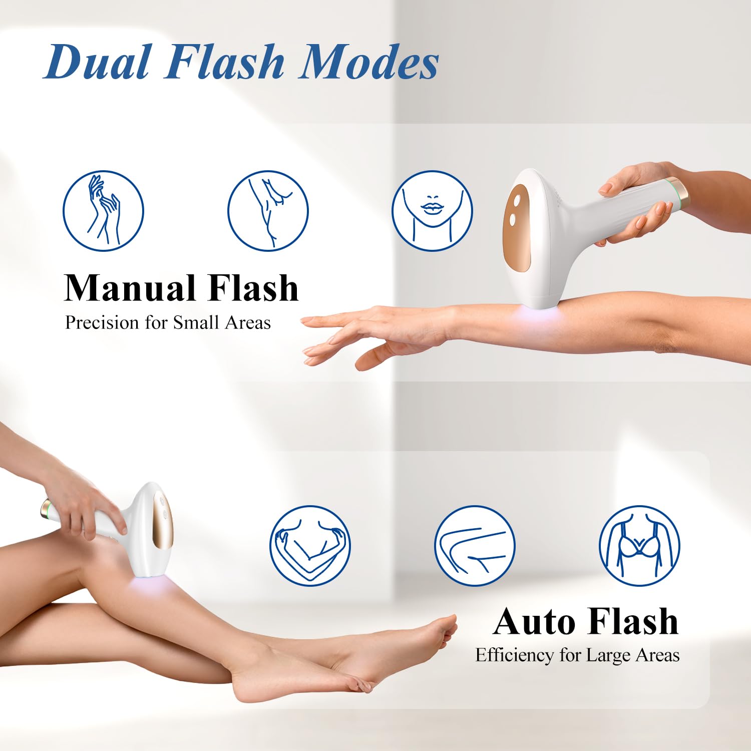 Xsoul Hair Removal with Cooling, Painless IPL Hair Removal Device for Women and Men, at-home Hair Remover for Armpits, Legs, Face, and Bikini Line - Medaid International