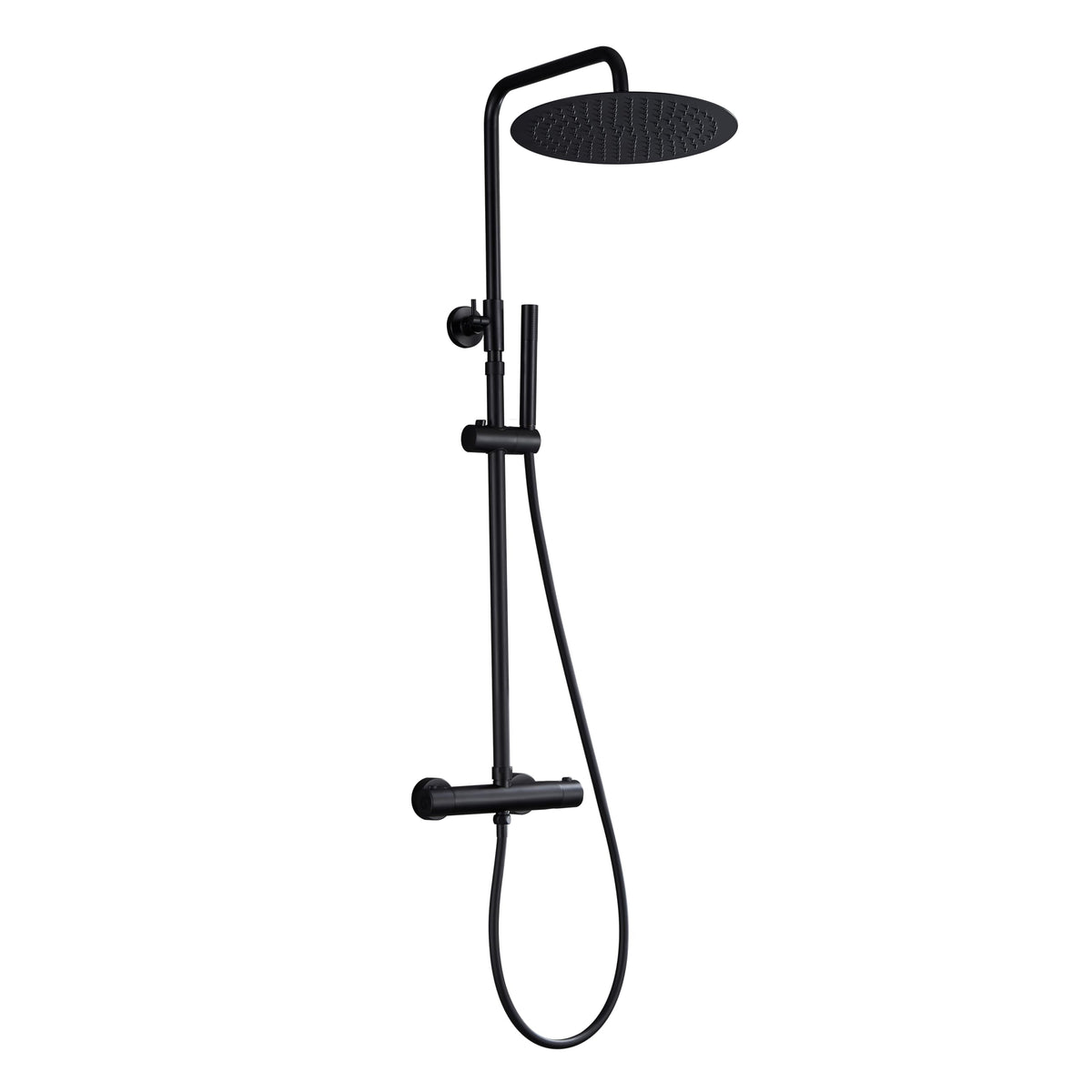 JOHO 304 Stainless Steel Shower Set Rain Shower System with Shower Head (Shower Set with Shower Head Square 20 x 20 cm)
