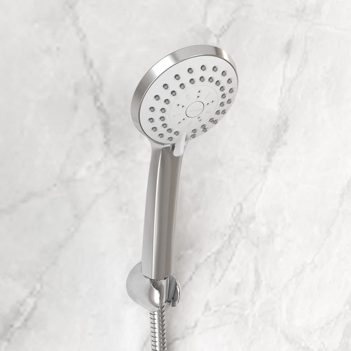 JOMOO Handheld Shower Head Set, High Pressure 3 Spray Settings Showerhead, 3.5" 2GPM Easy Cleaning Nozzles Massage Spa with 60inch Stainless Steel Shower Hose and Holder, Chrome