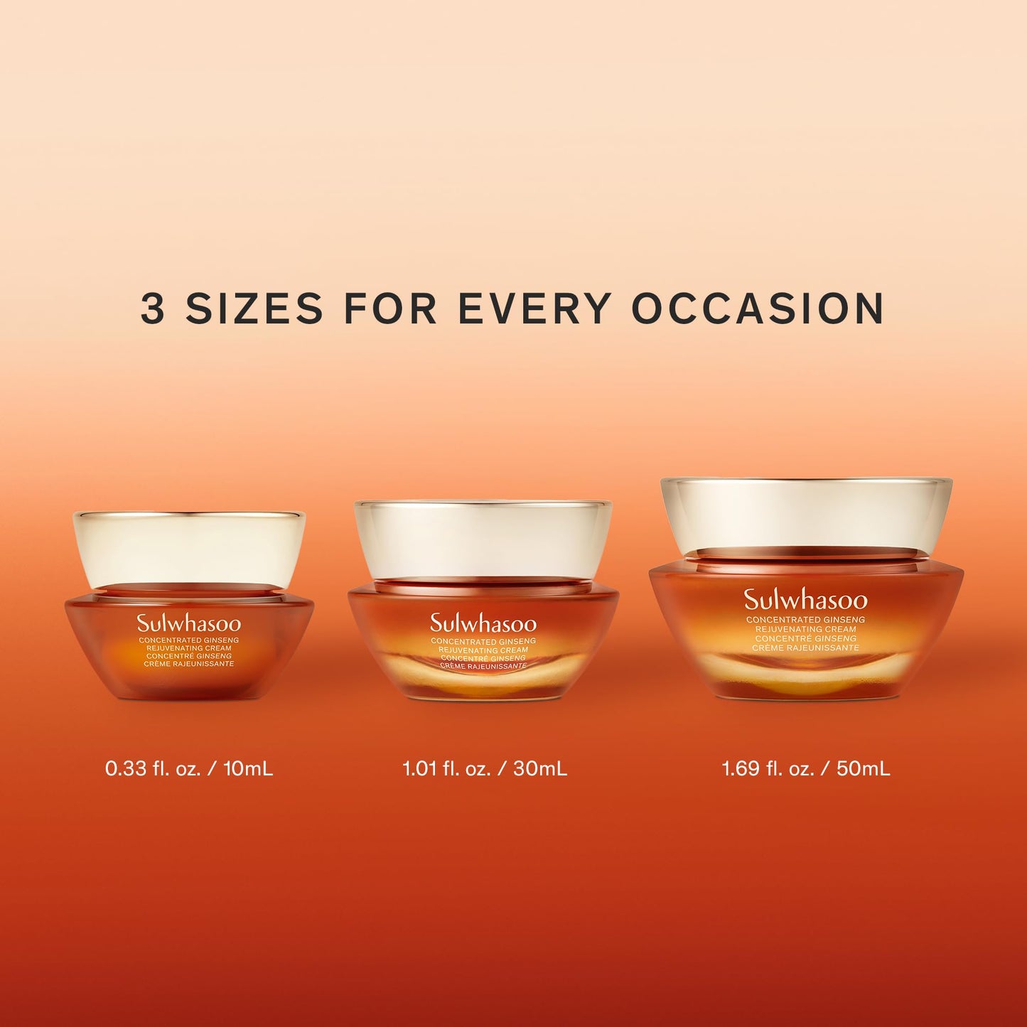 Sulwhasoo Concentrated Ginseng Rejuvenating Cream Mini –Visibly Plump Skin & Wrinkles | Anti-Aging Deep Hydration Moisturizer with Korean Ginseng Actives, Ginseng Peptide & Vitamin C | Korean Skincare - Medaid International