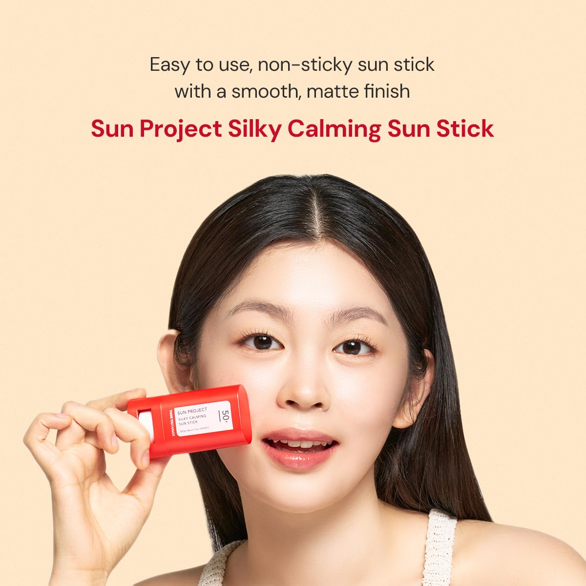 THANKYOU FARMER Sun Project Silky Calming Sun Stick SPF50+ PA++++, Water-Resistant, Matte Finish, Calamine and Centella Asiatica, Korean Sunscreen Stick Face, Travel Size, Korean Sunscreen for Face - Medaid International