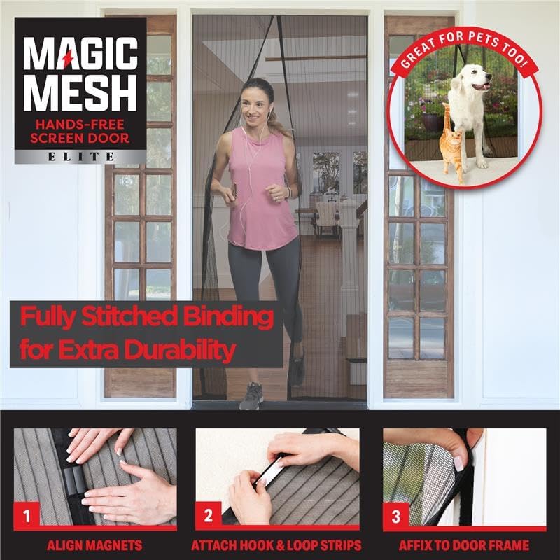 Medaid Magic Mesh Elite- More Durable Magnetic Screen Door