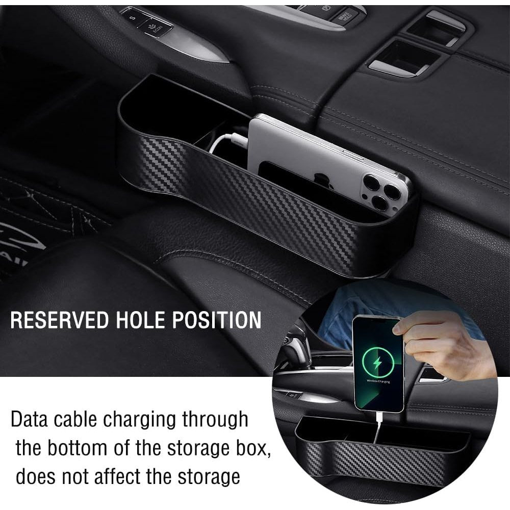Carbon Fiber Car Seat Organizer