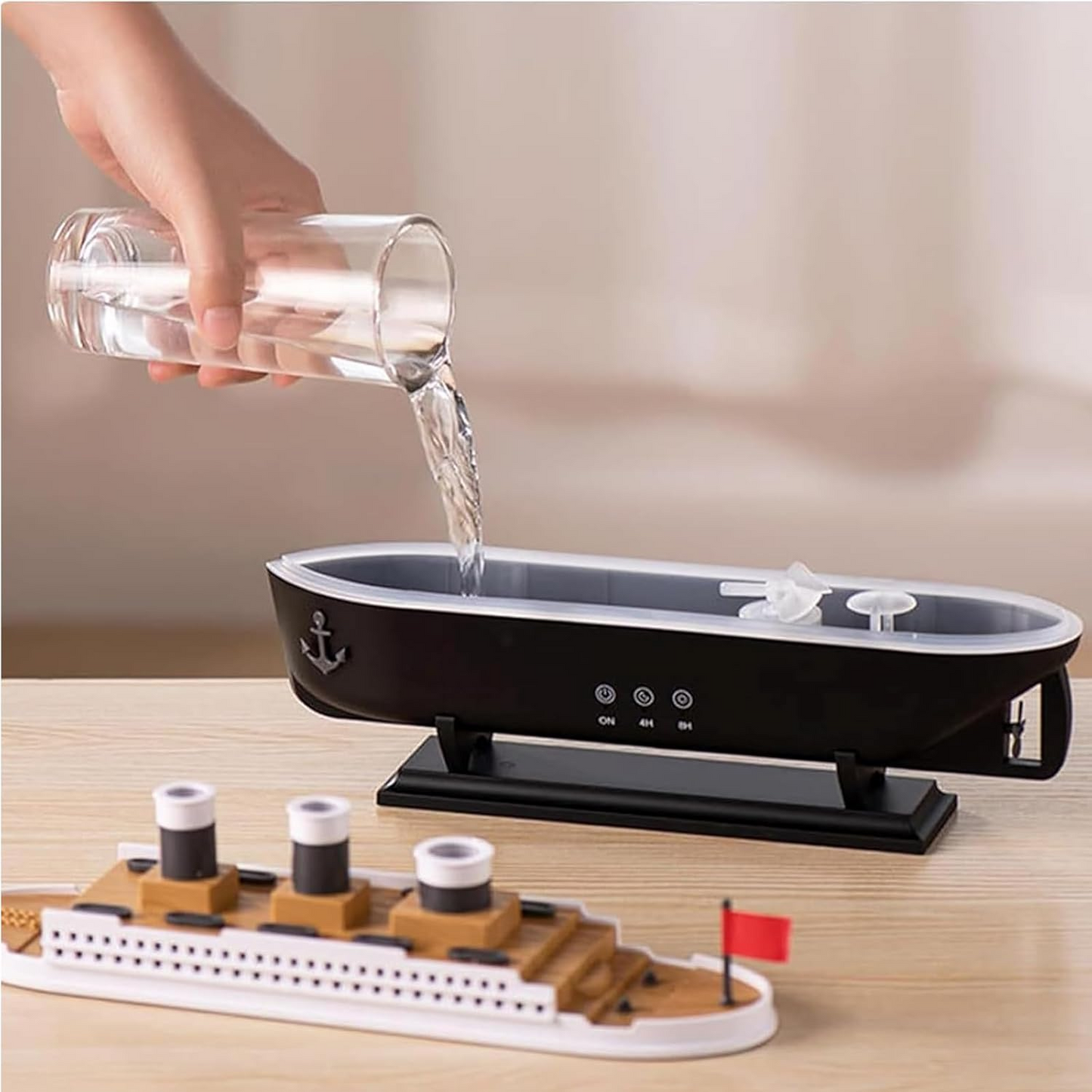 üö¢ Titanic Humidifier & Essential Oil Diffuser ‚Äì Aromatherapy - Medaid International