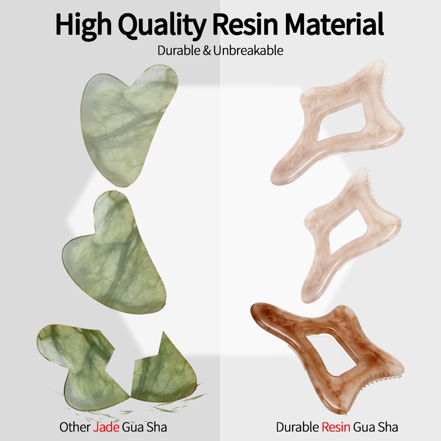 InfiniteRelax Body Gua Sha Tool Large Gua Sha Body Tool Cellulite Massage Tool (Resin) Lymphatic Drainage Tool Guasha Tool for Face, Back, Legs, Women's Body Shaping Tools - Medaid International