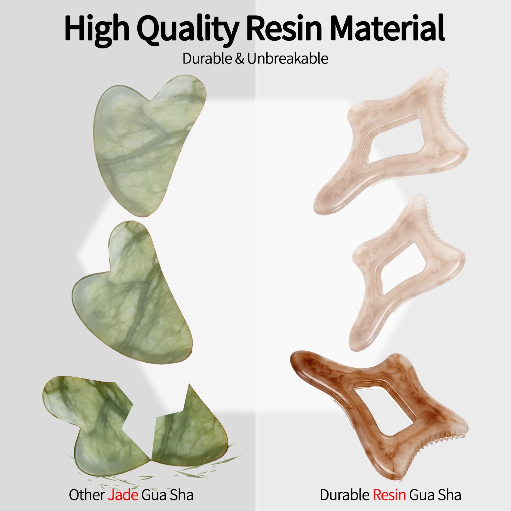 InfiniteRelax Body Gua Sha Tool Large Gua Sha Body Tool Cellulite Massage Tool (Resin) Lymphatic Drainage Tool Guasha Tool for Face, Back, Legs, Women's Body Shaping Tools - Medaid International