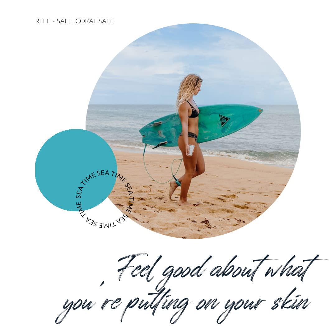 Reef Safe Sunscreen SPF 50 Facestick - Biodegradable, Hawaii & Mexico Approve, Zinc, Vitamin E, Oxybenzone & Octinoxate Free, Water Resistant, Natural Ingredients, Made in USA by Coral Safe - Medaid International
