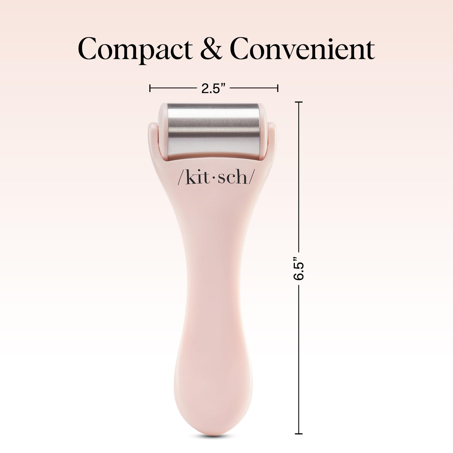 Kitsch Ice Roller for Face – Stainless Steel Face Ice Roller to Reduce Puffiness, Redness & Headaches – Cooling Facial Roller for Skin Care, Irritation Relief & Spa-Like Experience at Home - Pink - Medaid International