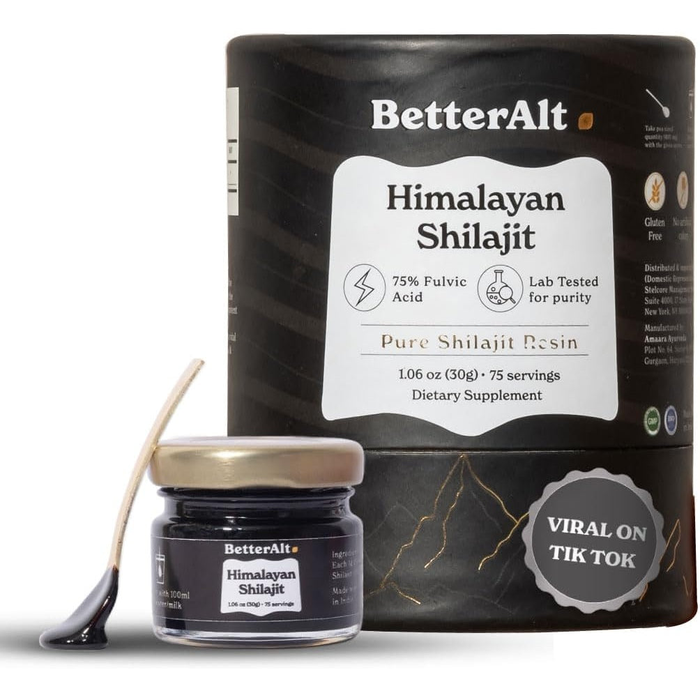 Pure Himalayan Shilajit Gummies with 100% Shilajit |High Potency Gold Grade| 60 Gummies for Energy Boost & Immune Support, 75%+ Fulvic Acid| Travel Friendly - Tamarind Flavor - Medaid International