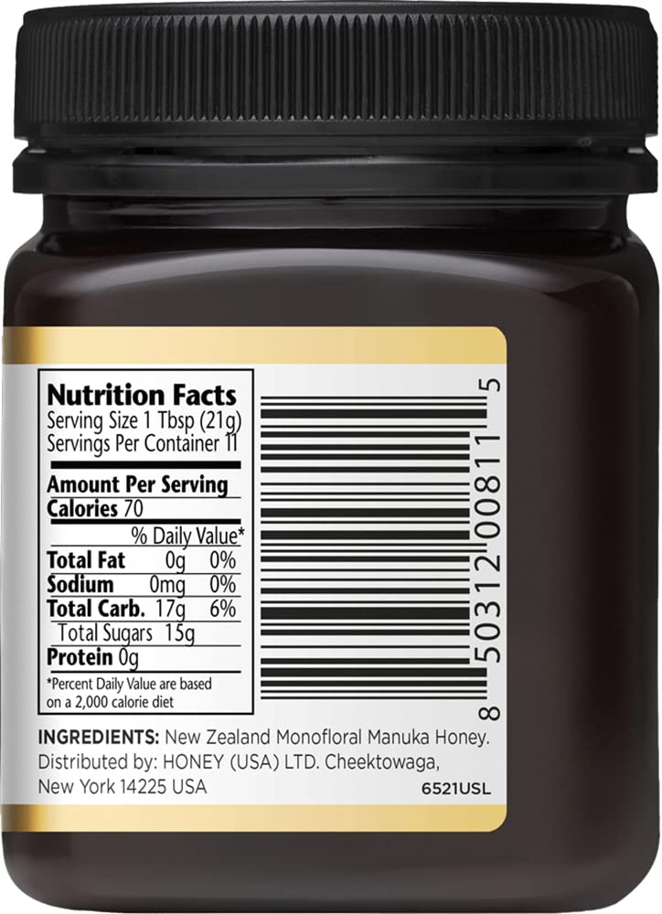 Manuka Doctor - MGO 525+ Manuka Honey Monofloral, 100% Pure New Zealand Honey. Certified. Guaranteed. Raw. Non-GMO (8.75 oz) - Medaid International