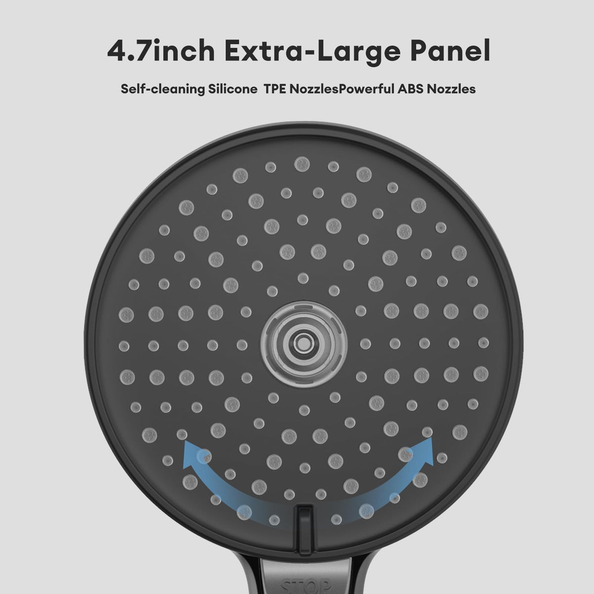 JOMOO Handheld Shower Head with Filter, High Pressure 3 Spray Mode Showerhead with One Click ON/Off, Water Softener Filters Beads for Hard Water Remove Chlorine and Harmful Substance, Matte Black