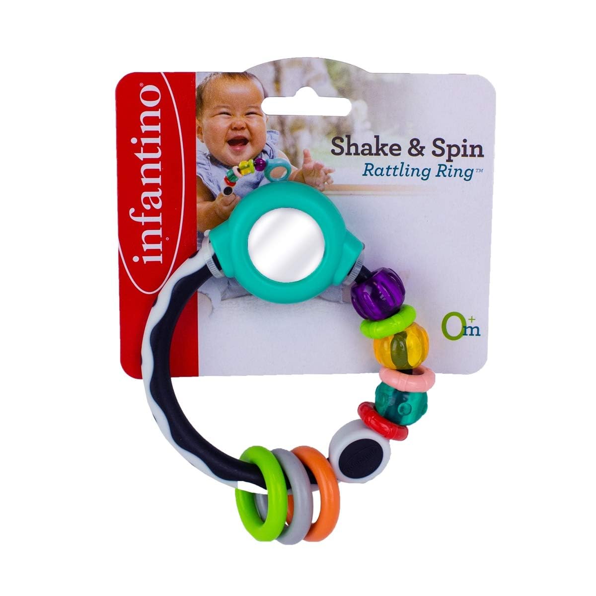 Infantino Shake & Spin Rattling Ring |Baby Rattling Toy|