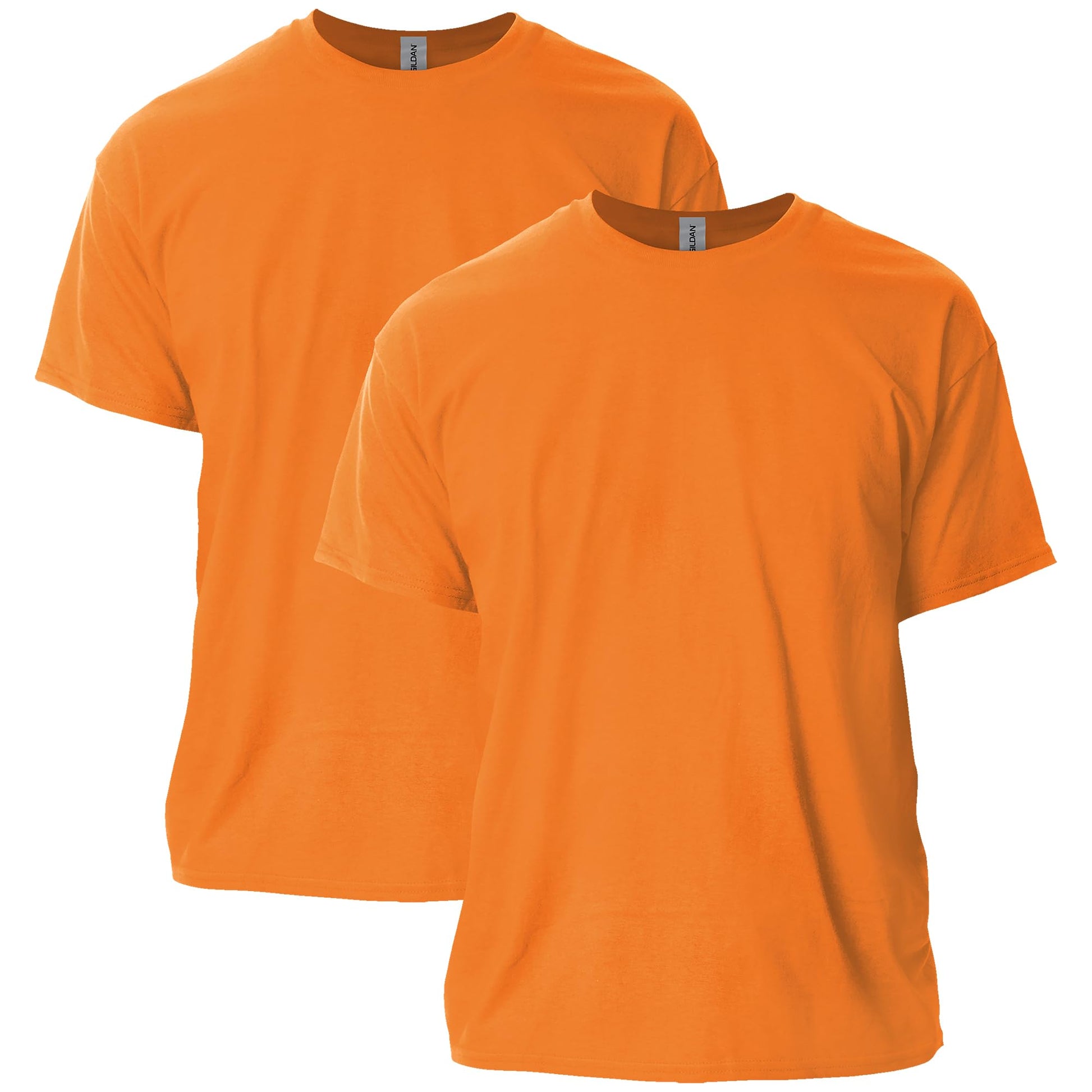 Gildan Adult Ultra Cotton T-Shirt, Style G2000, Multipack, Safety Orange (2-Pack), Large - Medaid International