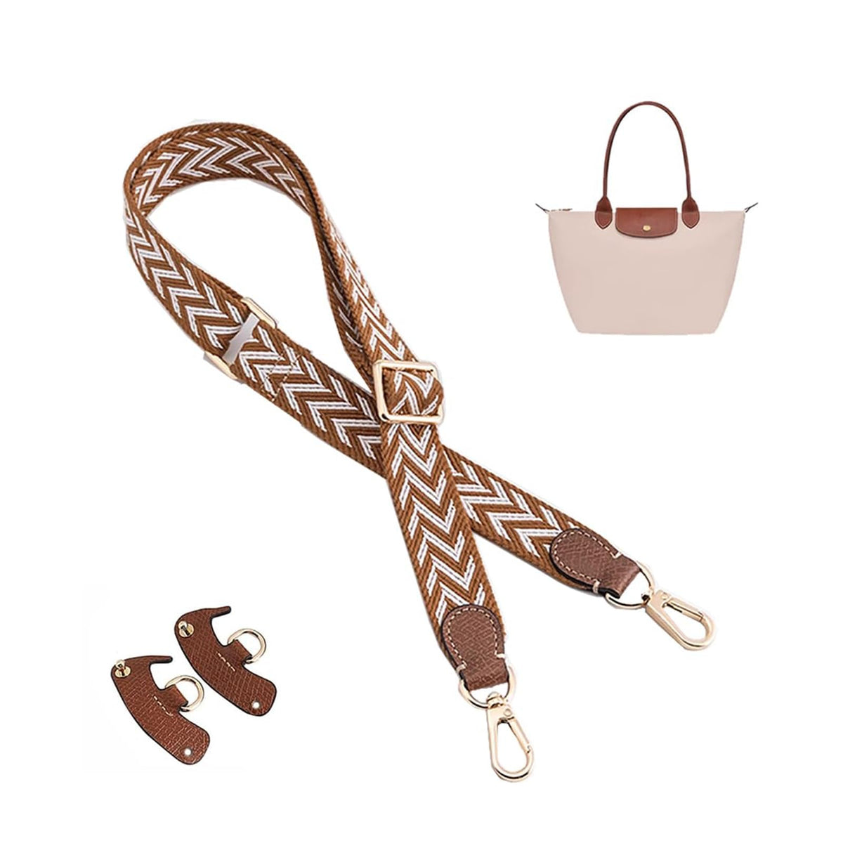 TERRIFI Leather Bag Straps, Crossbody Adjustable Shoulder Strap, Handbag Crossbody Shoulder Strap, for XS/S Longchamp Bag Women, Handbags, Purses, Shoulder Bags