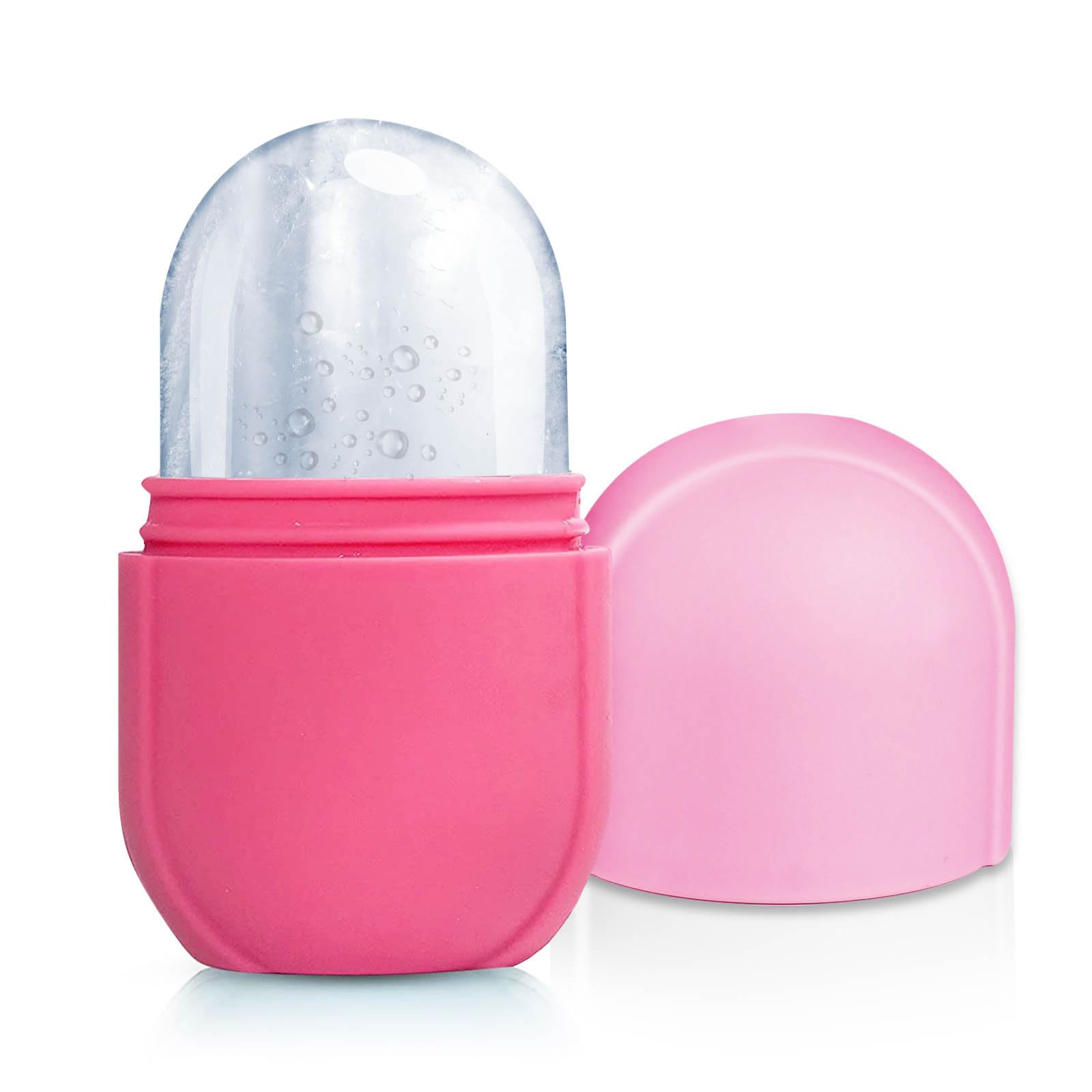PASNOWFU Ice Cube Face Roller, Eyes and Neck, Brighten Skin & Enhance Your Natural Glow, Reusable Facial Treatment, Ice Cube Roller to Tighten Skin & De-Puff Eye Area, Cryotherapy for Face Ice(Pink) - Medaid International