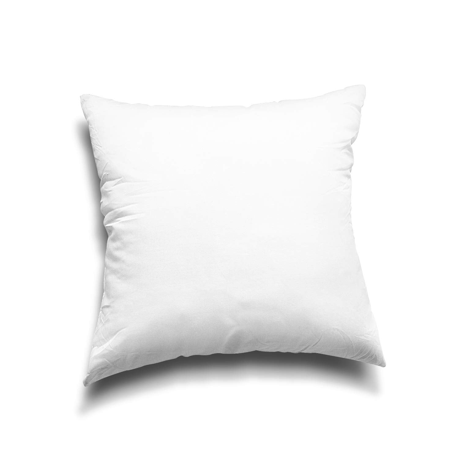 EDOW Throw Pillow Insert, Lightweight Soft Polyester Down Alternative Decorative Pillow, Sham Stuffer, Machine Washable. (White, 18x18) - Medaid International