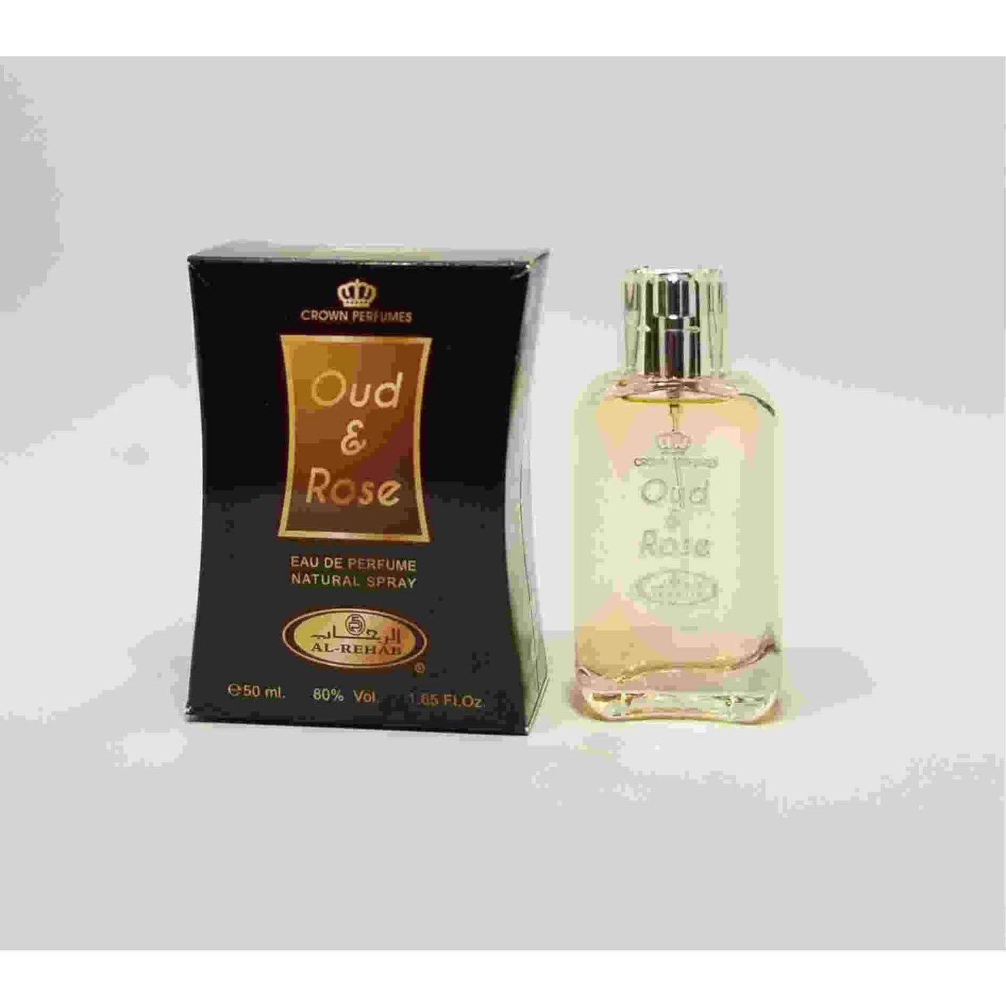 Oud & Rose - Al-Rehab Eau De Perfume Natural Spray (50 ml/1.65 fl. oz) - Medaid International