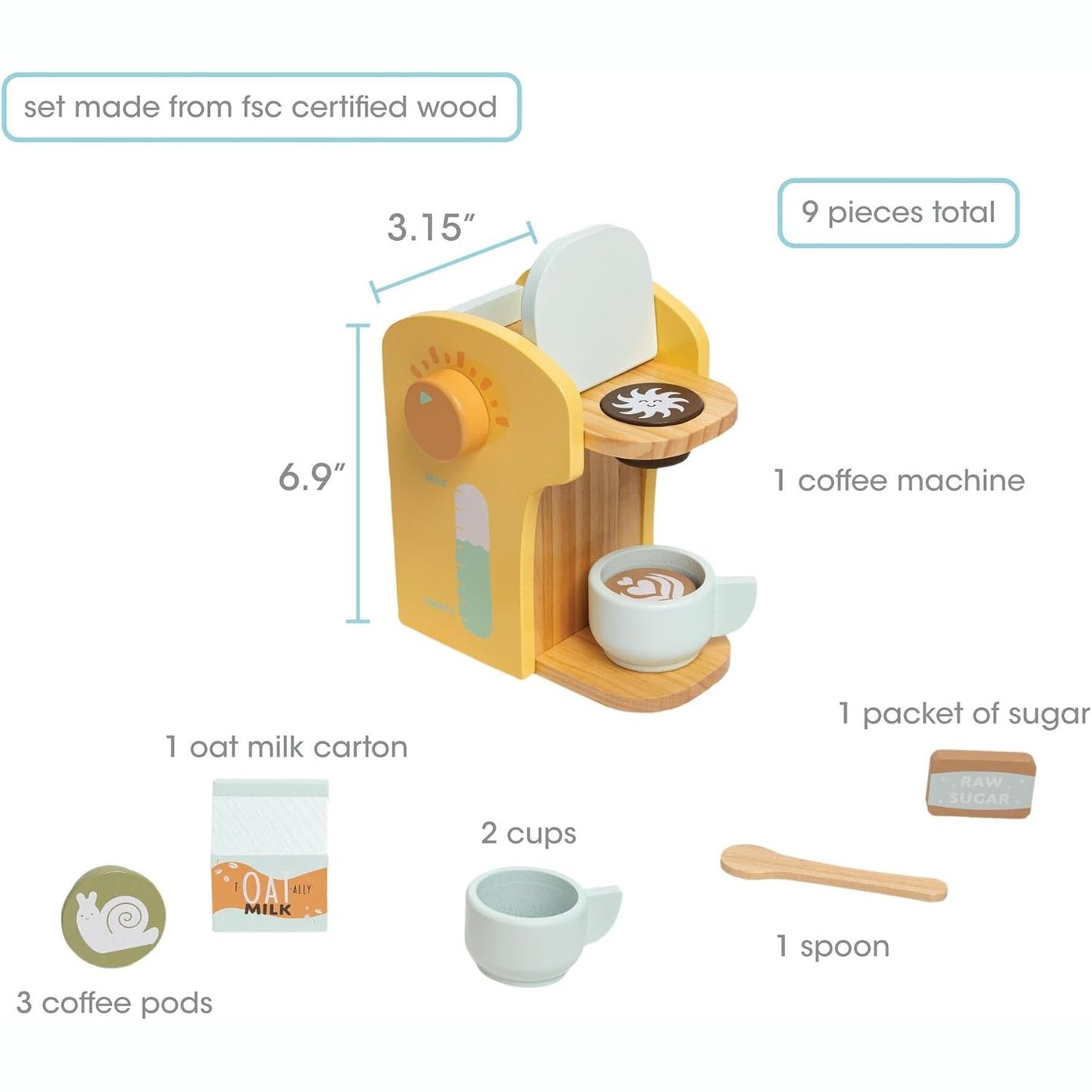 Pearhead - Barista In Training Wooden Coffee - Set